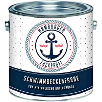 Hamburger Lack-Profi - Pintura para piscinas (1 L)- color gris mate